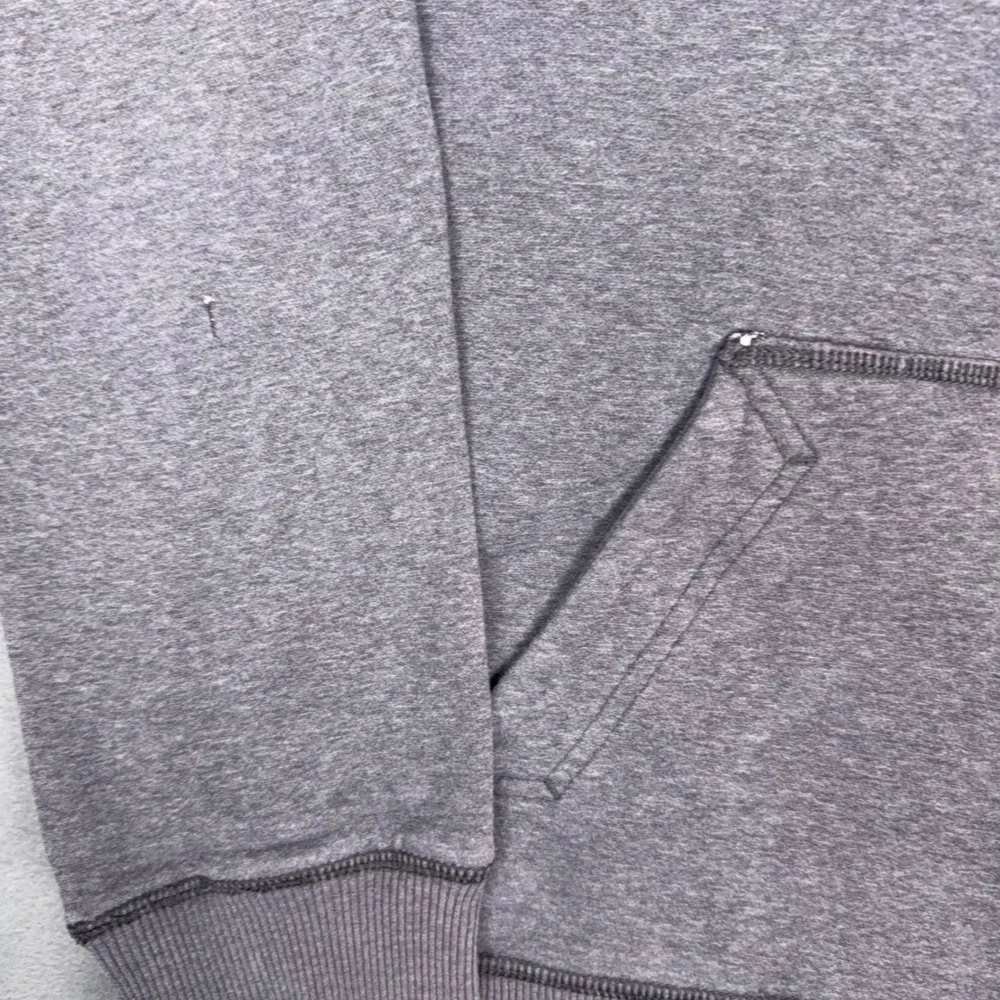 Y2K‎ Nike Spellout Embroidered Arc Logo Hoodie Heather Gray Pullover Mens XL